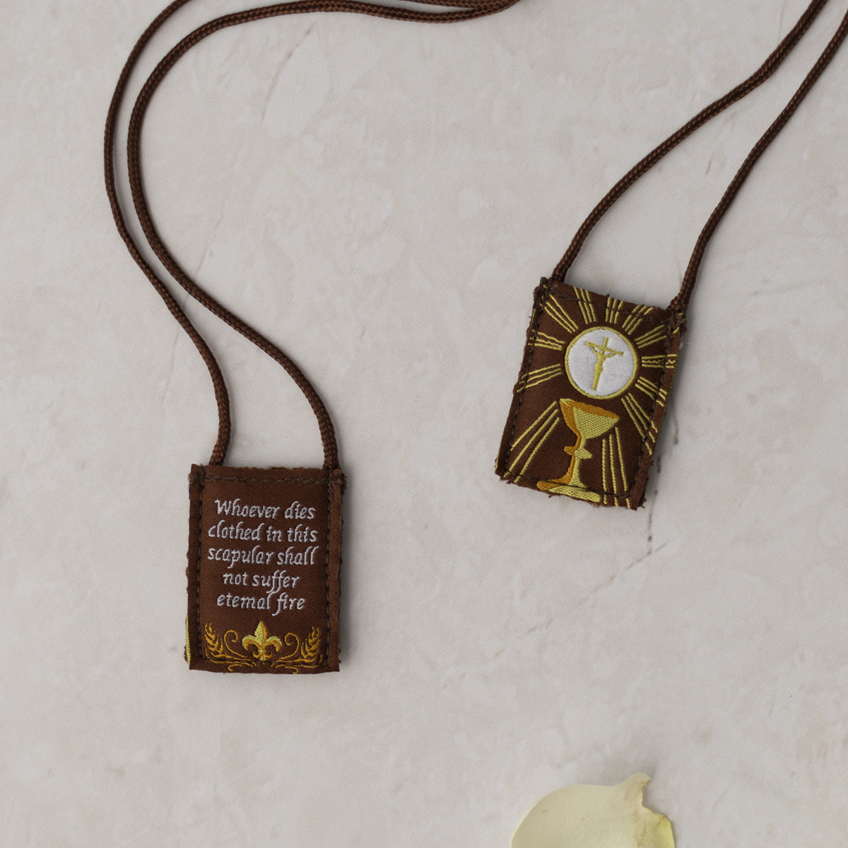 Eucharist | Premium Brown Scapular