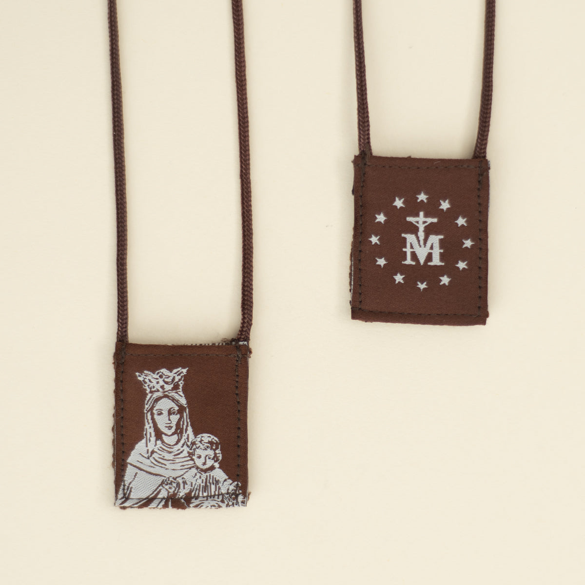 OLMC Crown of Stars | Our Lady of Mt. Carmel Premium Brown Scapular