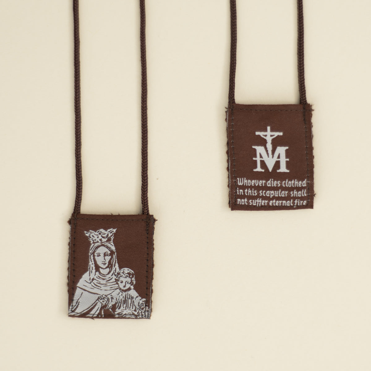 OLMC Promise | Our Lady of Mt. Carmel Premium Brown Scapular