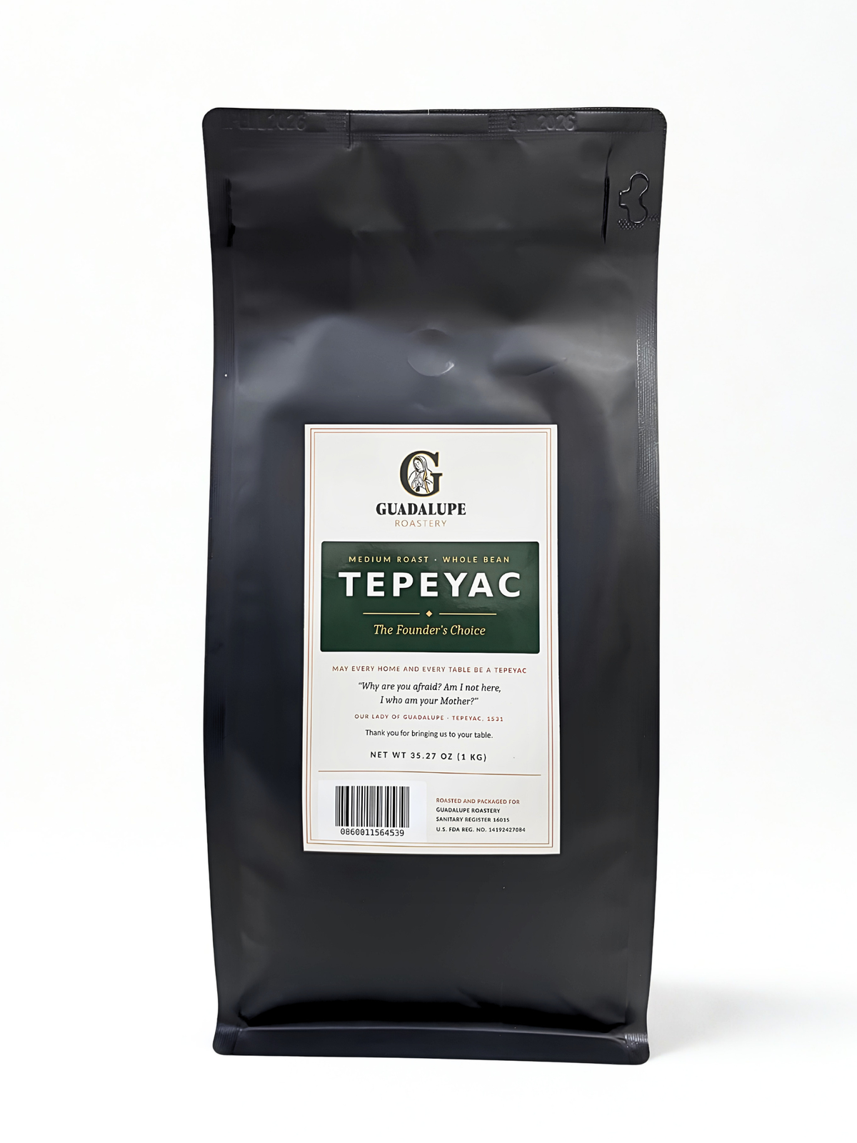 Guadalupe Roastery – 1 KG (2.2 LB) Coffee Bag