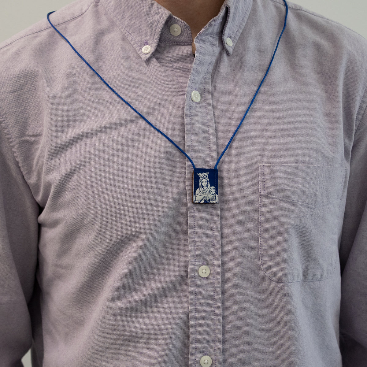 OLMC White Rose | Our Lady of Mt. Carmel Premium Brown Scapular