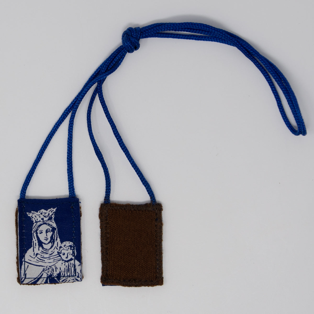 OLMC White Rose | Our Lady of Mt. Carmel Premium Brown Scapular