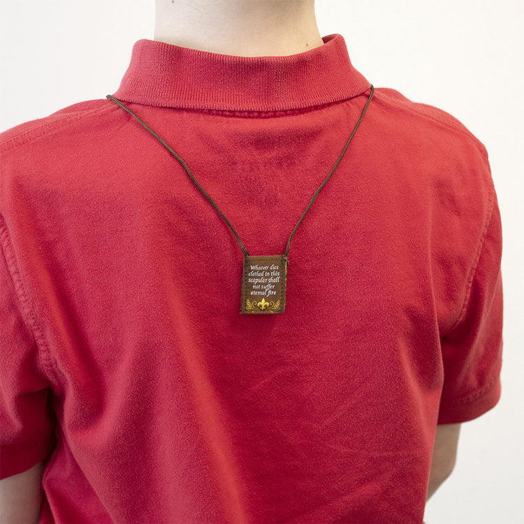 Kid's Eucharist | Premium Brown Scapular