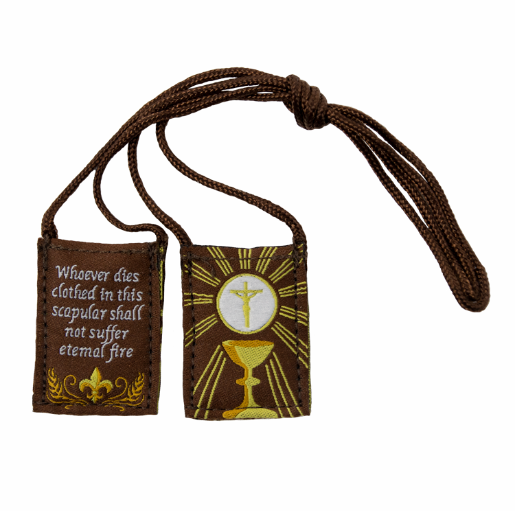 Kid's Eucharist | Premium Brown Scapular