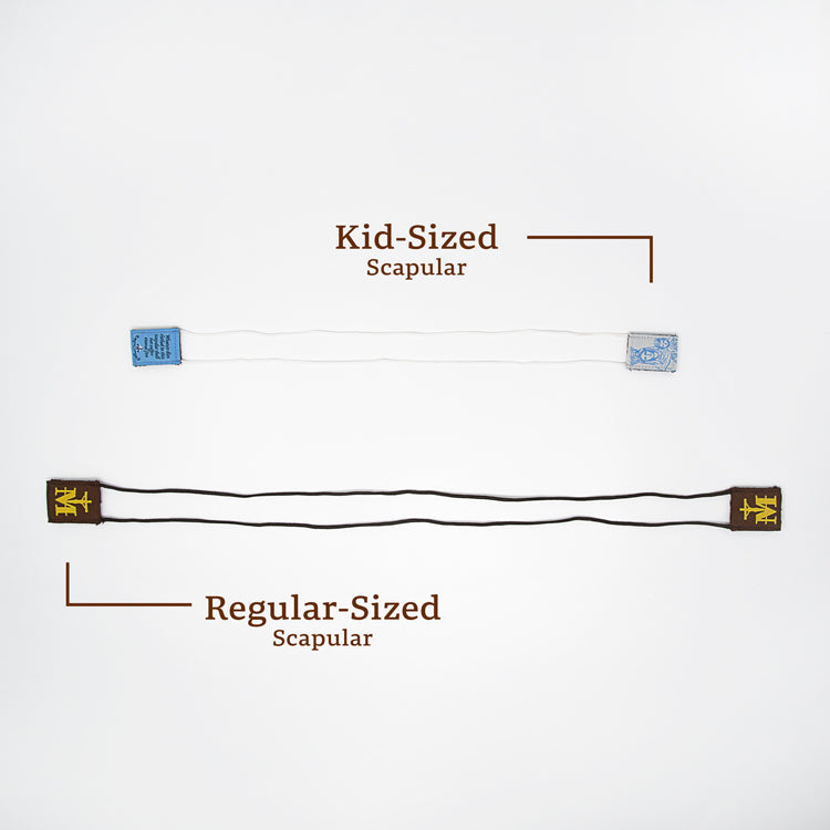 Kid's OLMC | Our Lady of Mt. Carmel Premium Brown Scapular