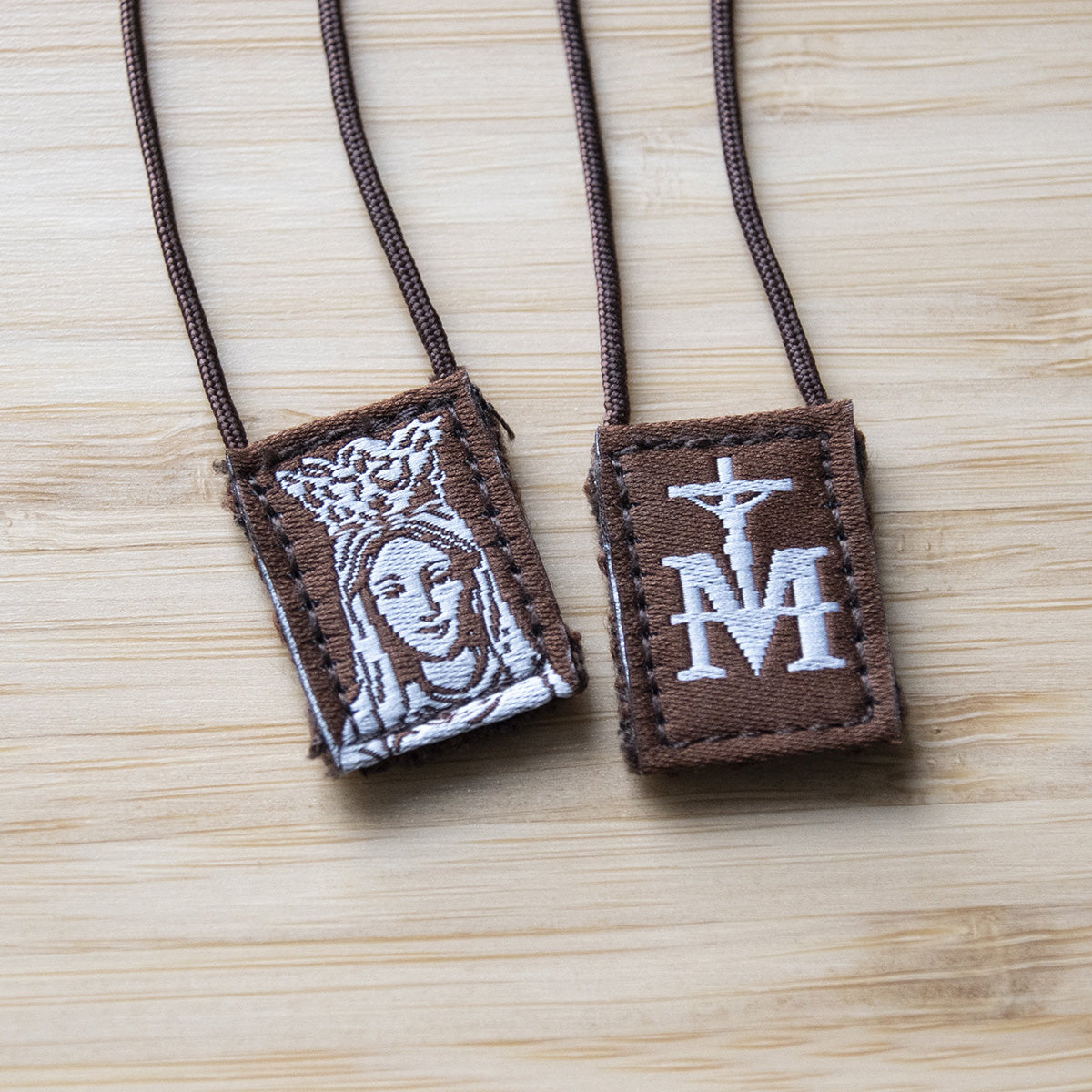 OLMC Mini | Our lady of Mt. Carmel Premium Brown Scapular
