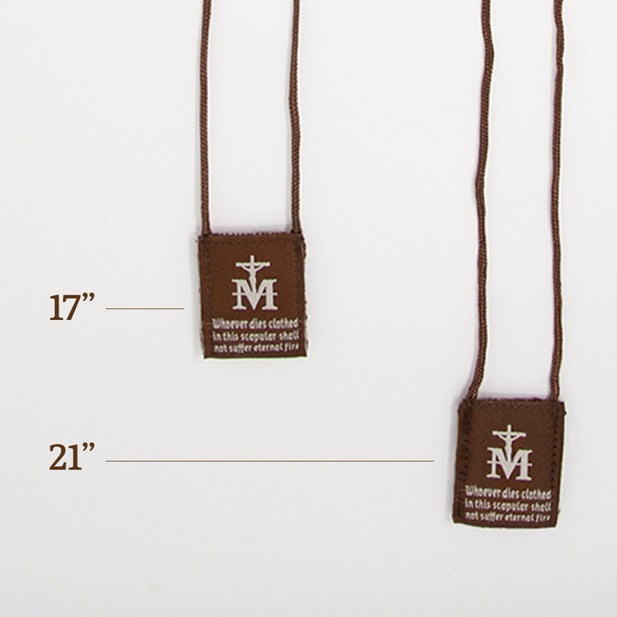 OLMC Promise | Our Lady of Mt. Carmel Premium Brown Scapular