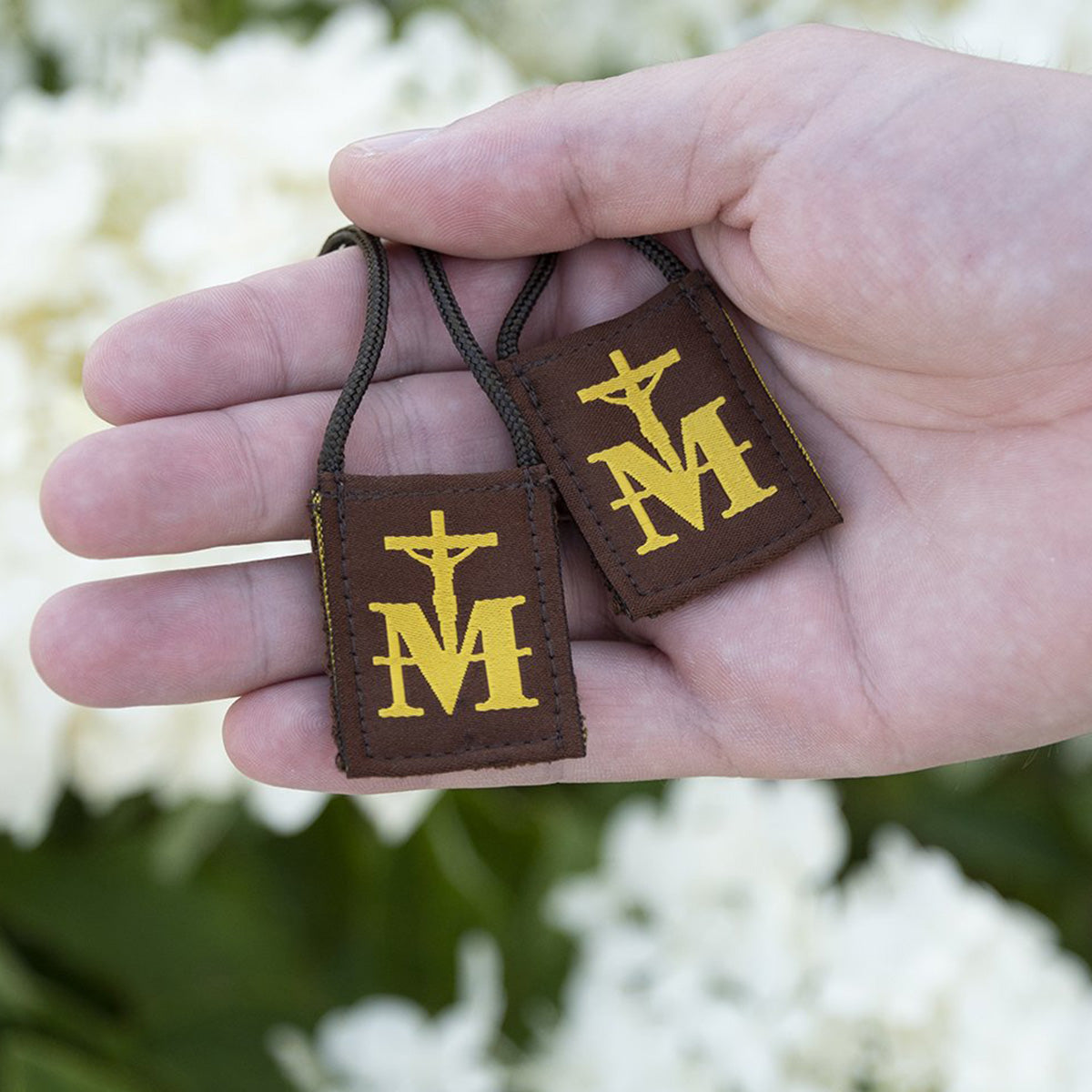 Marian Crucifix | Premium Brown Scapular