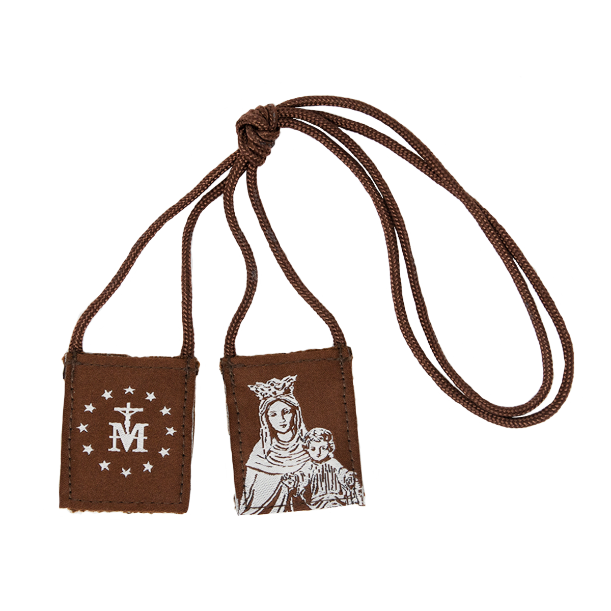 OLMC Crown of Stars | Our Lady of Mt. Carmel Premium Brown Scapular