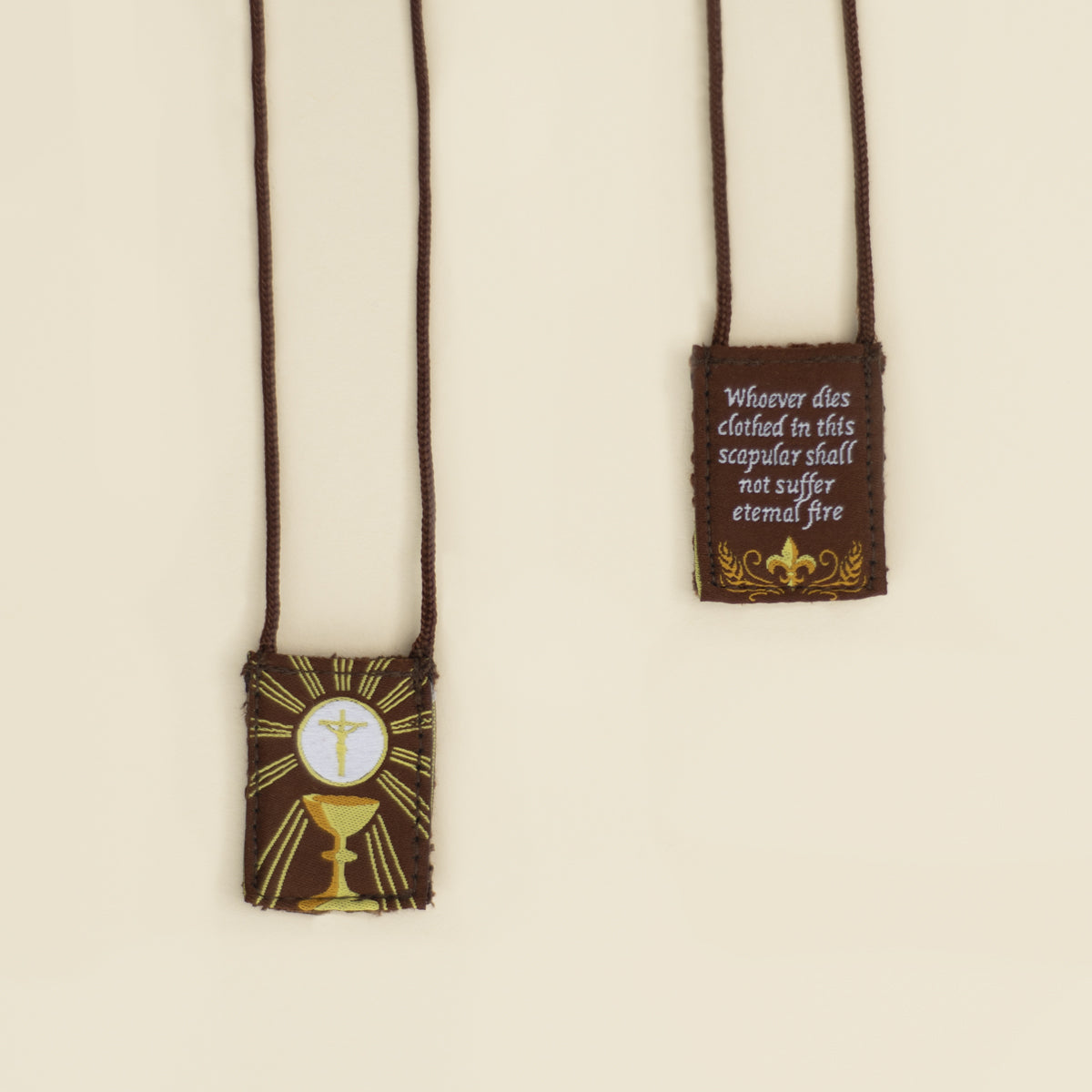 Kid's Eucharist | Premium Brown Scapular