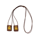 Marian Crucifix Mini | Premium Brown Scapular