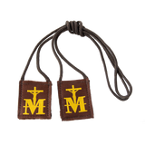 Marian Crucifix | Premium Brown Scapular